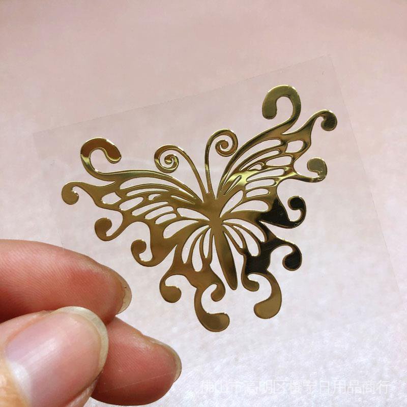 Miếng dán kim loại hình rồng phượng may mắn trang trí bảo vệ điện thoại/máy tính/điện thoại