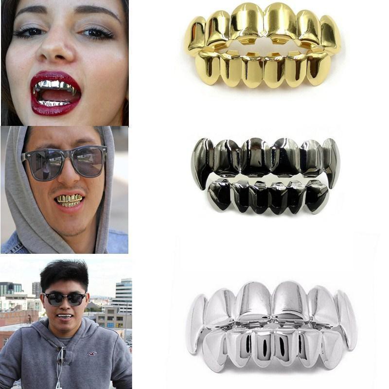 Sale 70% Răng  Grillz 2 hàm  - 2 loại răng thường và răng nanh, Silver Giá gốc 140,000 đ - 26C137