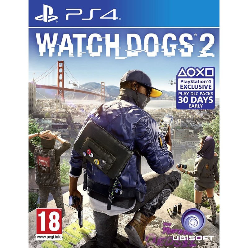 Đĩa Game PS4 : Watch dogs 2 Likenew