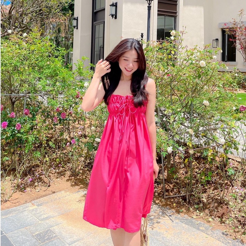 Đầm CECY - Đầm 2 dây nhún ngực
