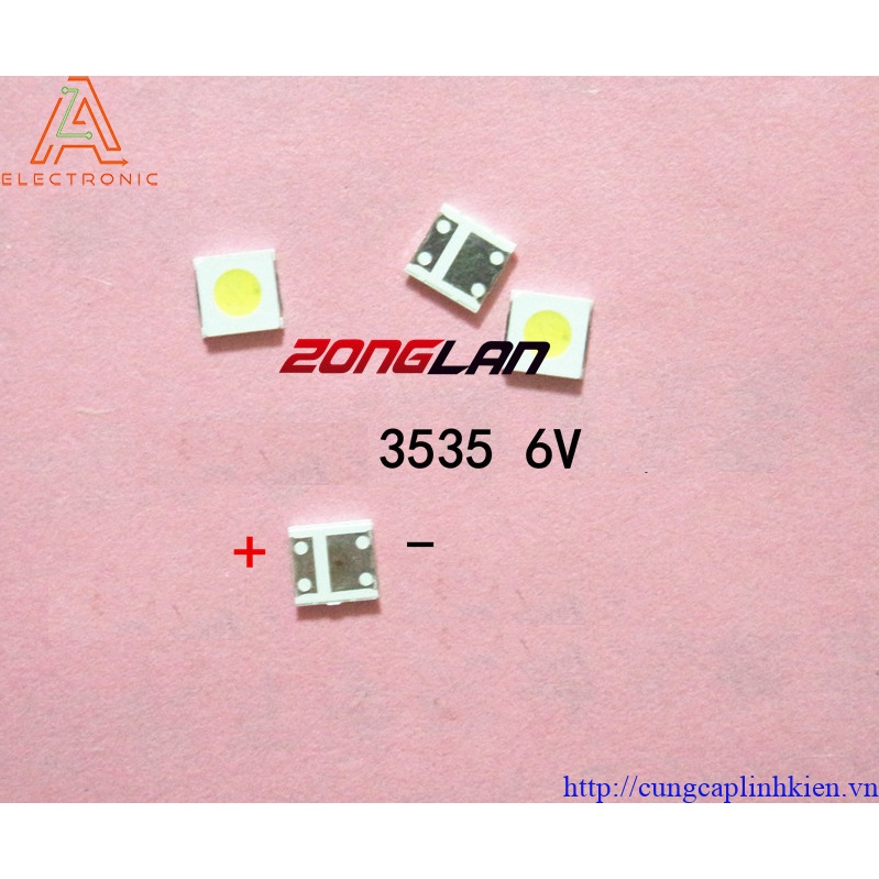 Đèn LED, LED hạt 3535 6V 1W Sharp