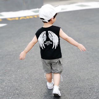 Set áo ba lỗ quần caro sỉ