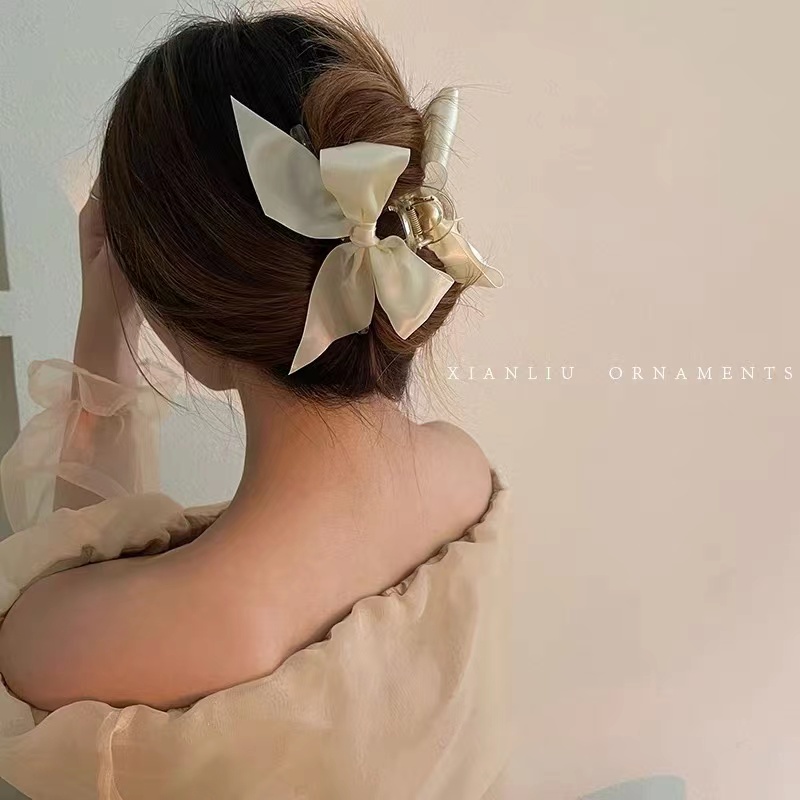 Kẹp Tóc Hình Nơ Đơn Giản Thời Trang Hàn Quốc Cho Nữ