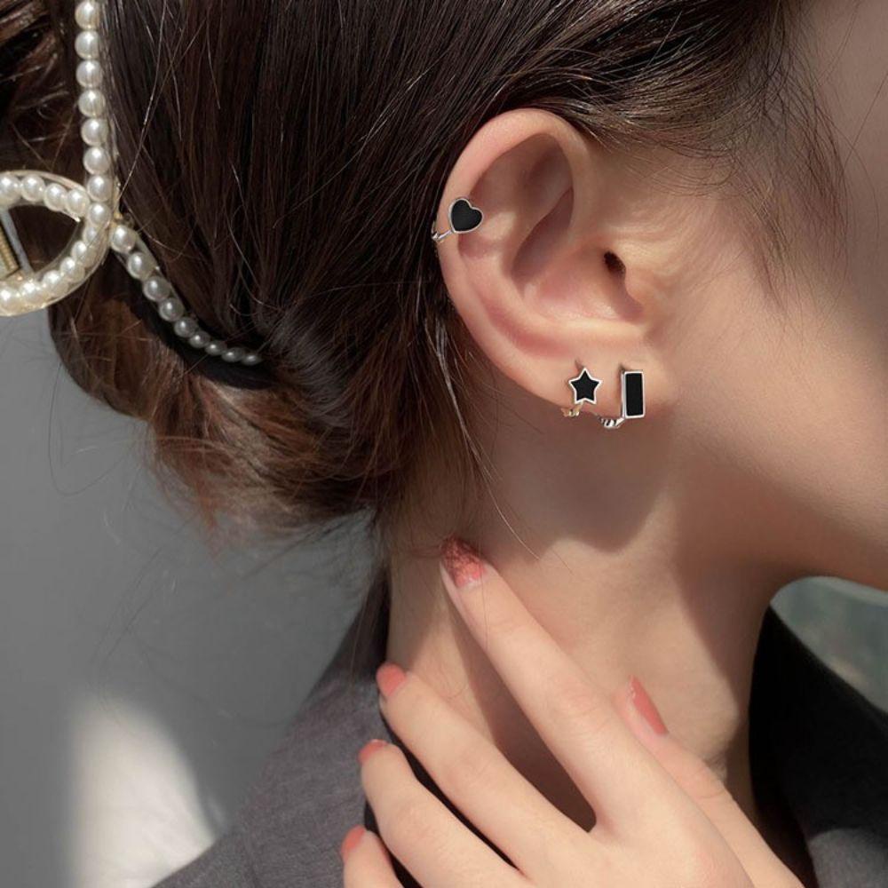 Khuyên Tai Đính Đá Lấp Lánh Phong Cách Retro Mới Cho Nữ