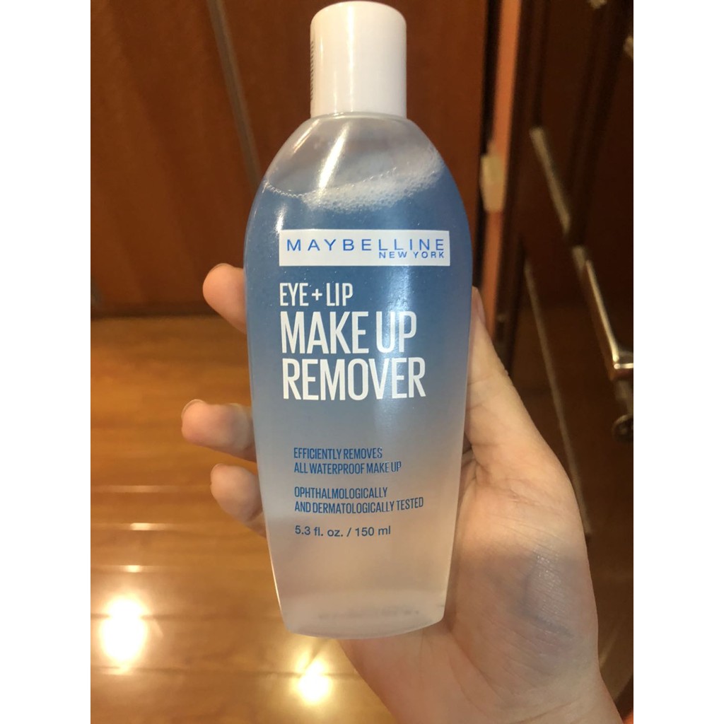 Nước Tẩy Trang Mắt và Môi 2 lớp Maybelline New York Eye & Lip Makeup Remover 150ml | BigBuy360 - bigbuy360.vn