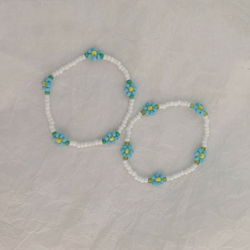 Vòng tay hạt cườm kết hoa phong cách  Bohemian