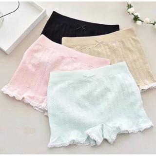 Tracy04 quần đùi mặc váy chất len gân