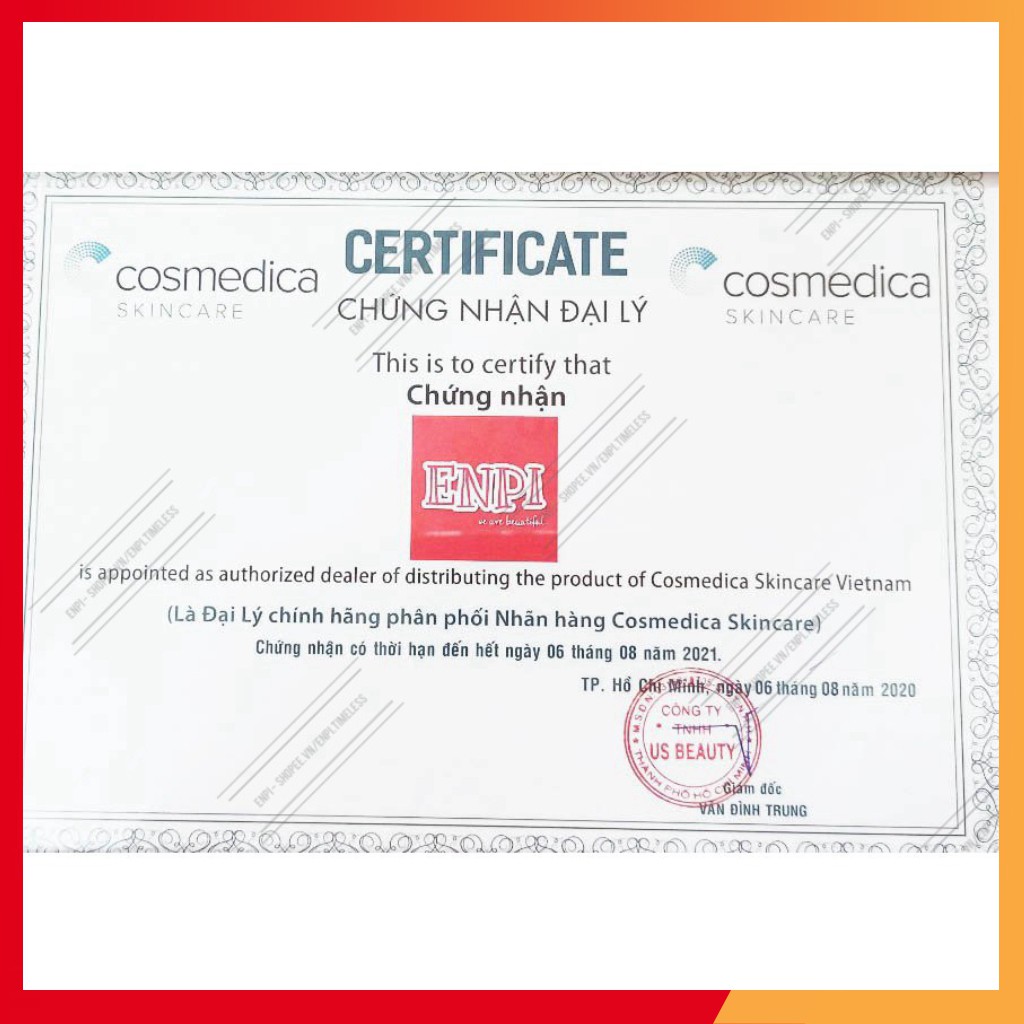 chính hãng Serum cấp nước Cosmedica 100% Pure HA Serum