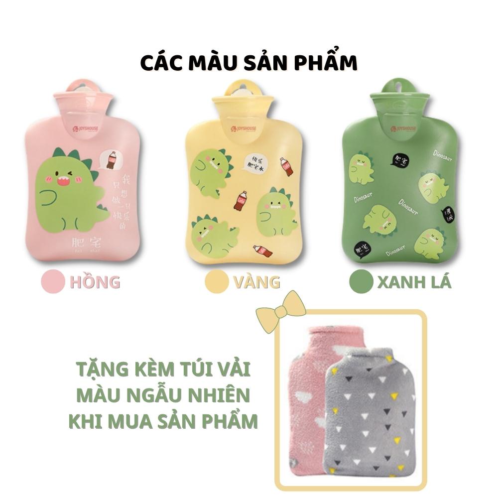 Túi chườm nóng đau bụng kinh giúp giảm đau bụng kinh hoặc chườm bụng sau sinh tặng kèm túi vải bọc bên ngoài