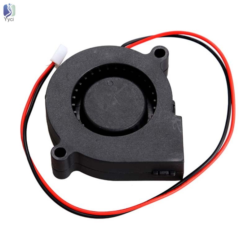 Yy Brushless DC Blower Fan Ultra Quiet Cooling Fan 2 Wires 5015S 12V 0.14A 50x15mm @VN