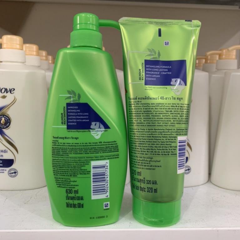 Dầu gội Rejoice 630g và kem xả Rejoice 320ml