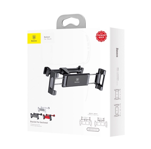 Giá đỡ tựa ghế trên ô tô cho iPhone-iPad BASEUS Bracket Car Mount