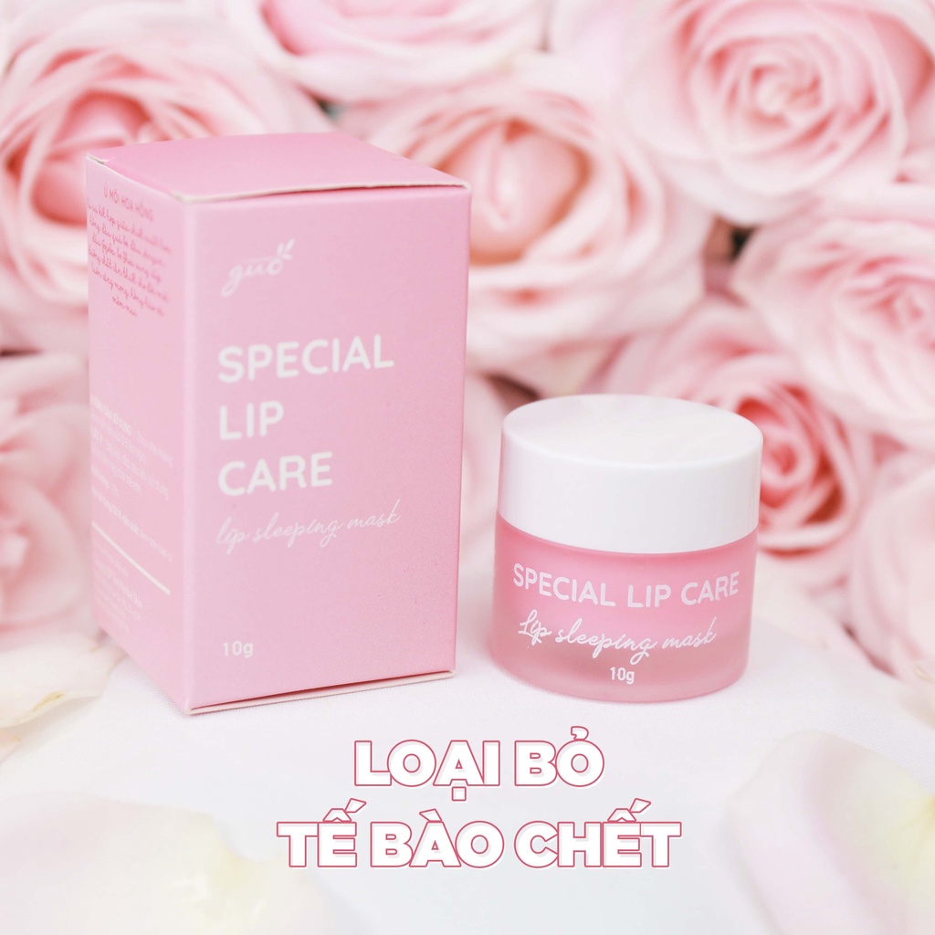 Mặt nạ ngủ ủ dưỡng hồng môi chiết xuất hoa hồng GUO 10gr