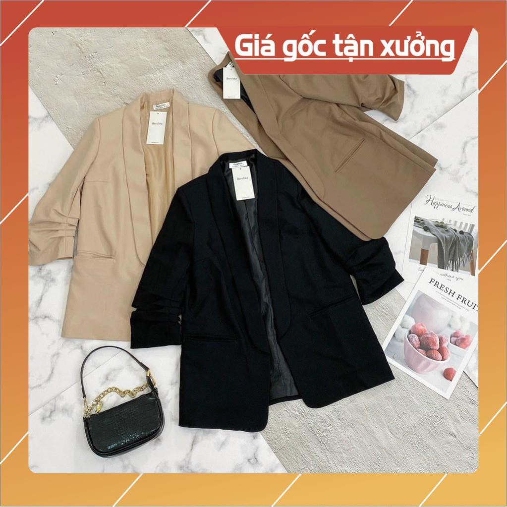ÁO VEST- BLAZER CỔ TAY NHÚN CỔ SAM DÁNG SUÔNG NHẸ 2 LỚP 💕💕💕 | BigBuy360 - bigbuy360.vn