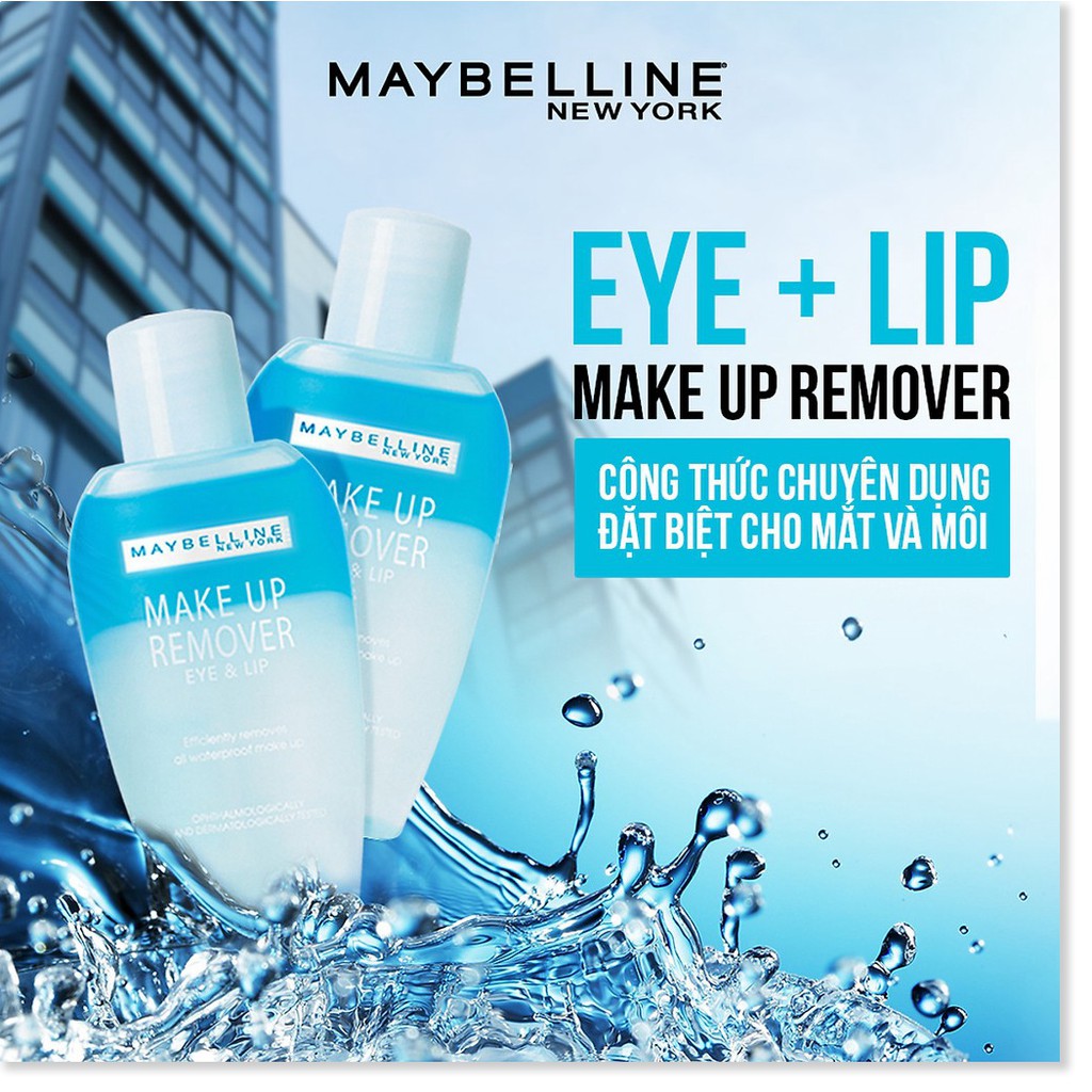 Tẩy Trang Mắt Môi Chuyên Dụng Maybelline New York Eye & Lip Makeup Remover 150ml