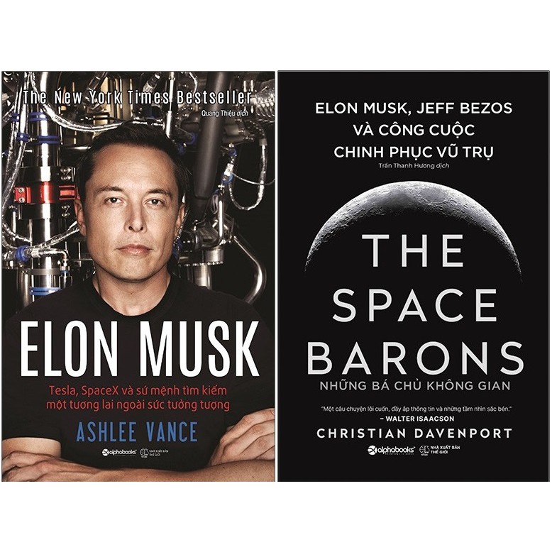 Sách - Combo Elon Musk: Tesla, Spacex Và Sứ Mệnh Tìm Kiếm Một Tương Lai Ngoài Sức Tưởng Tượng + Những Bá Chủ Không Gian