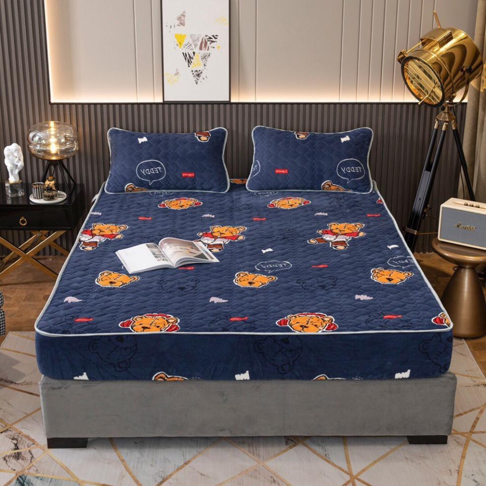 Bộ Ga Gối Nỉ Nhung Trần Thương Hiệu 2021