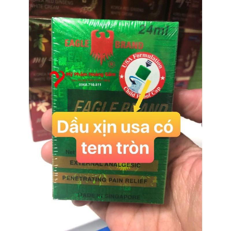 {Chính hãng - Có tem} Dầu Xanh Con Ó EAGLE BRAND Mỹ - hàng xịn usa