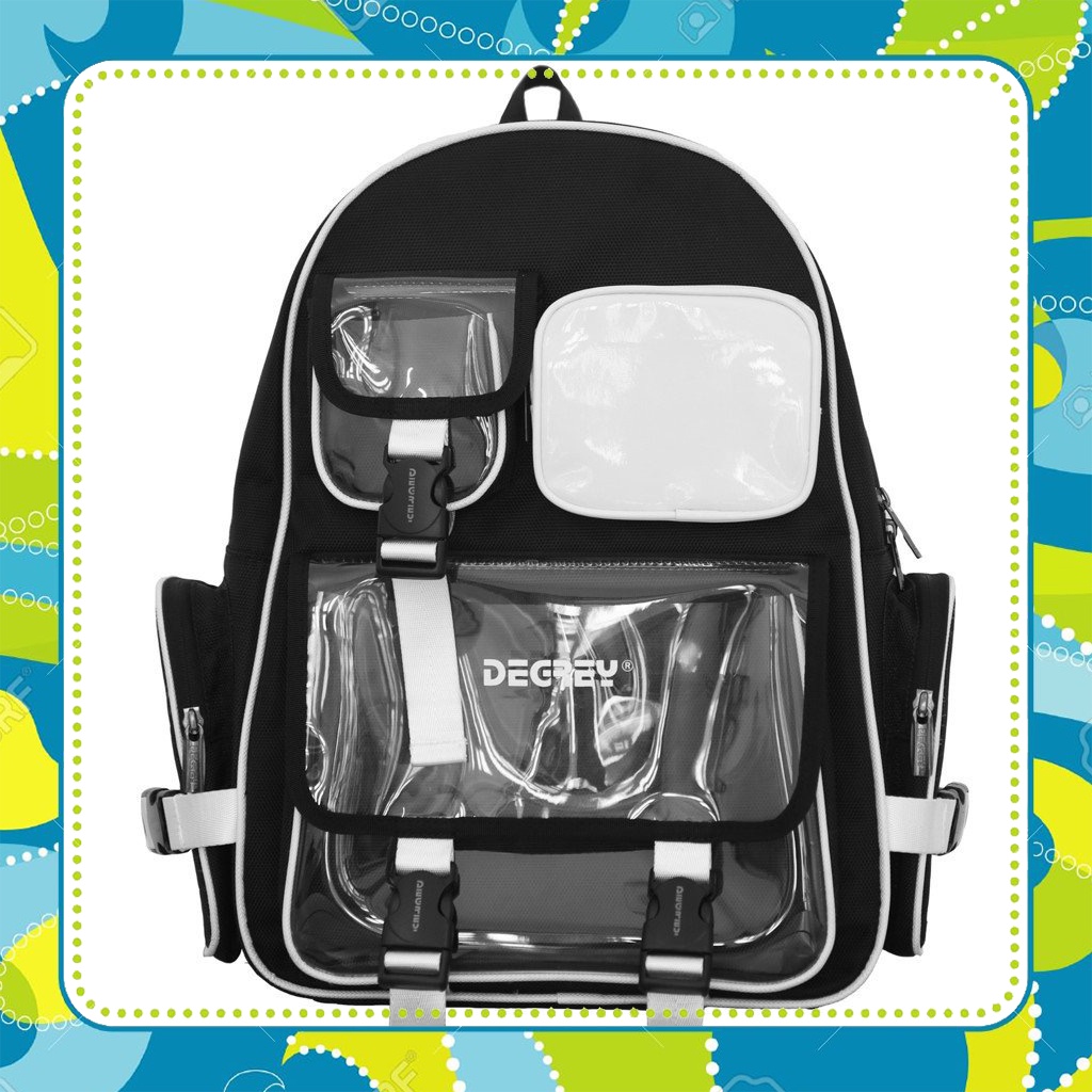 Basic Backpack Degrey Trắng - BBD Trắng hoodie_drew1996