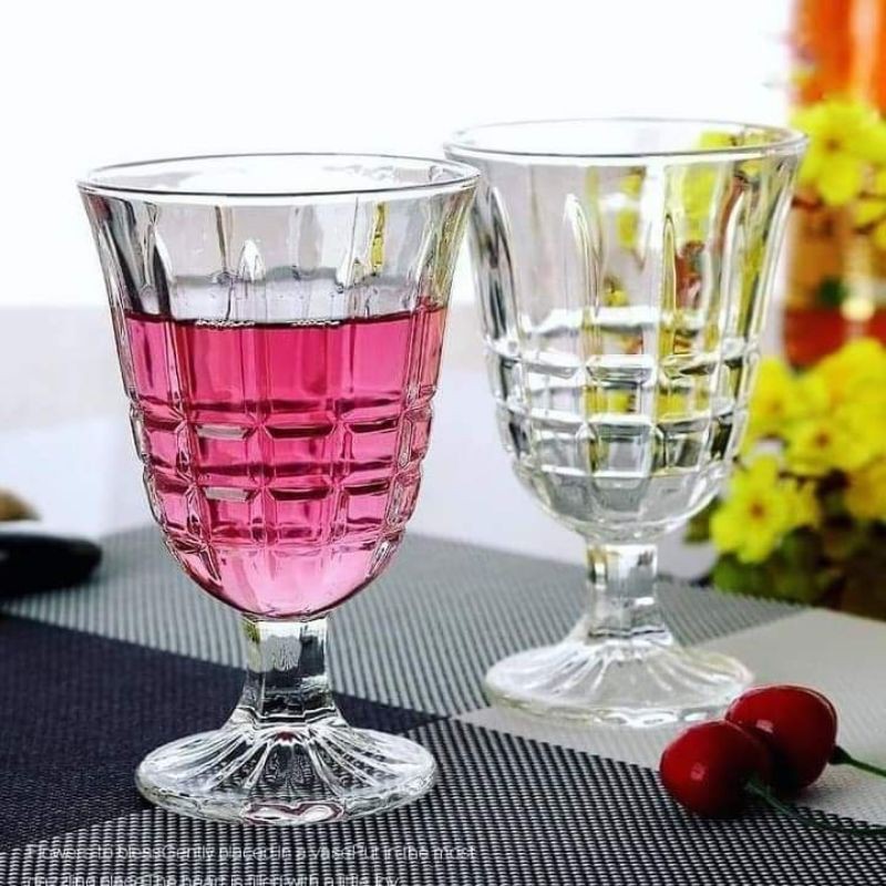 🍹 Ly cocktail thủy tinh kẻ ô LV