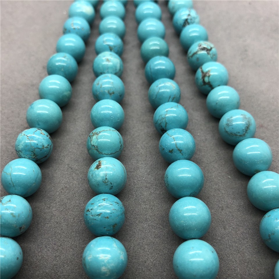 Chuỗi Hạt Đá Ngọc Lam Tự Nhiên 4-12mm Dùng Làm Vòng Tay Diy