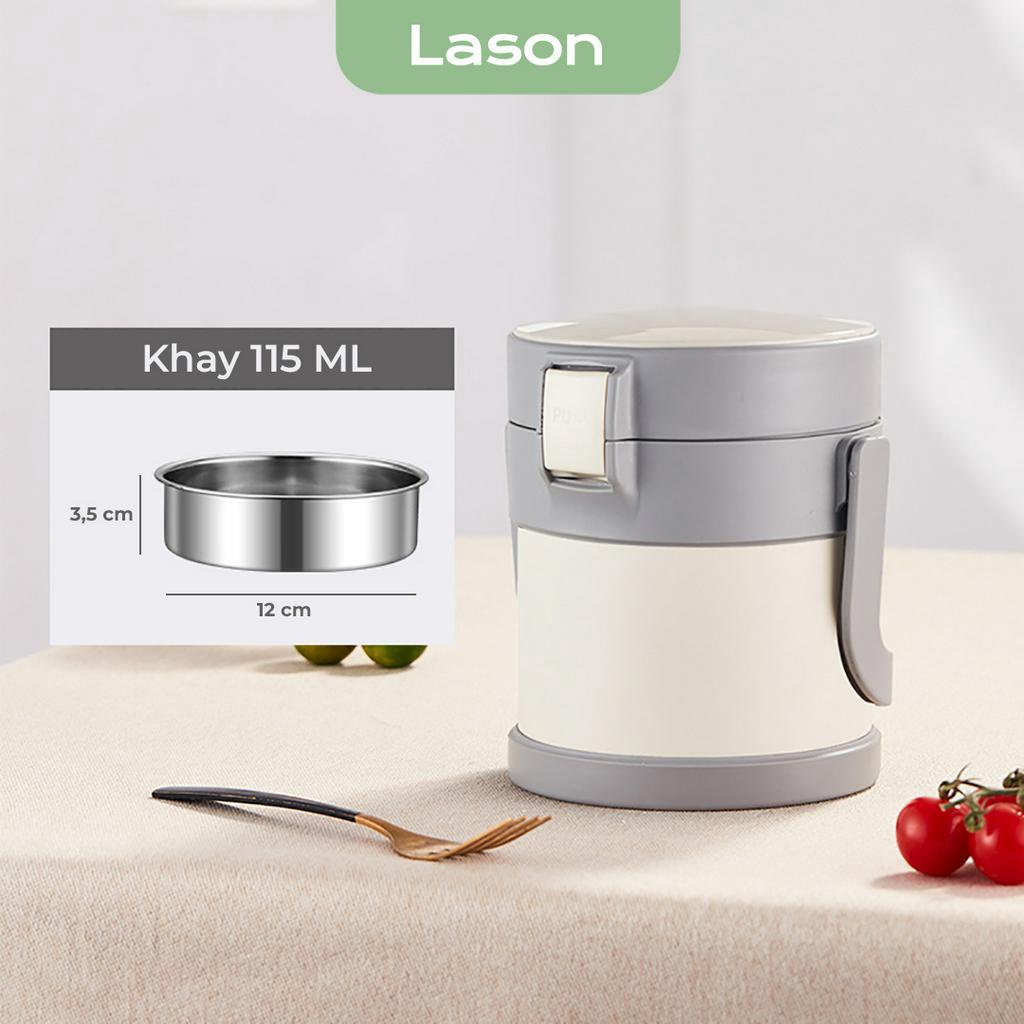 Hộp cơm giữ nhiệt Lason Tiny 1400ml, cà men đựng cơm văn phòng CB-HC-GN06