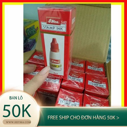 [Bán Nhanh] [Chính Hãng]-Mực Đóng Con Dấu Shiny S61-S62-S63-Mực Đổ Con Dấu-Mực siêu đẹp ㊭ ㊮ ㊯