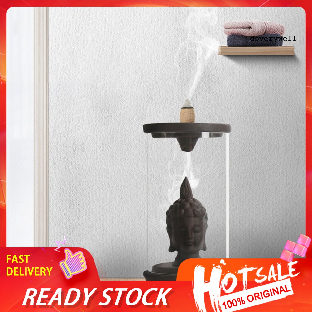 Thác Khói Trầm Hương Trang Trí Hình Tượng Phật