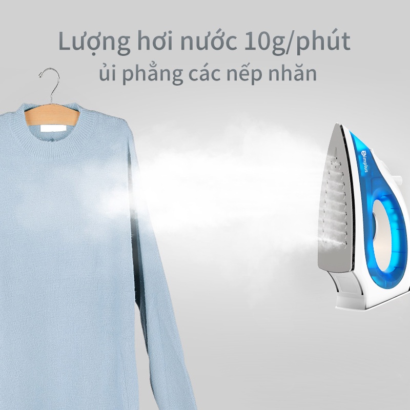 Bàn là Simplus Bàn ủi điện hơi nước cầm tay khô hơi nước kết hợp 2 trong 1 ủi phẳng hiệu quả