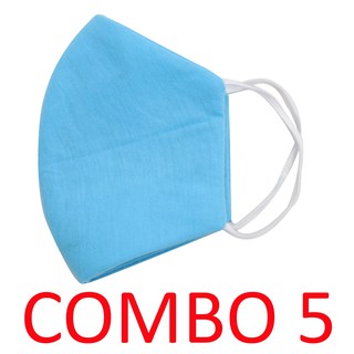 Combo 5 khẩu trang vải TS524 cao cấp Tronshop