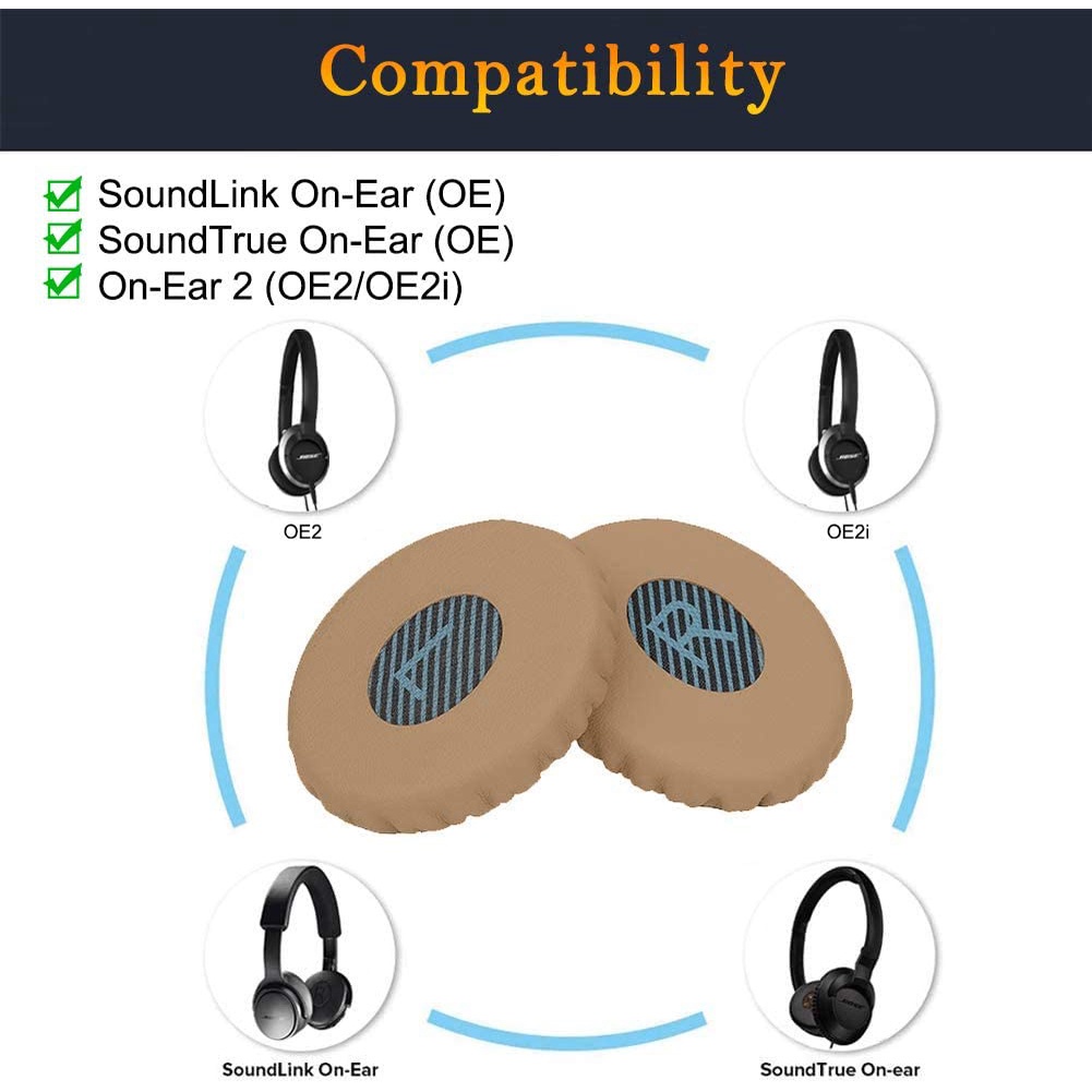 Cặp Mút Đệm Thay Thế Cho Tai Nghe Chụp Tai Bose On-Ear 2 (OE2 &amp; OE2i) / SoundTrue