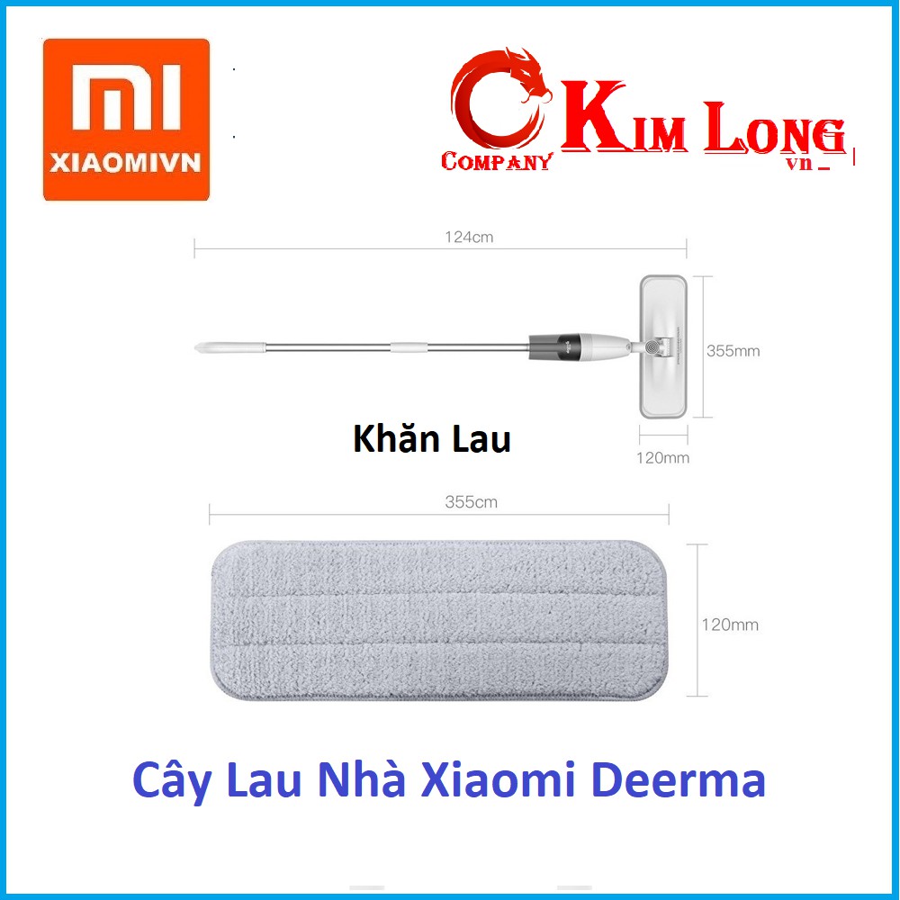 Khăn | giẻ | miếng lau TB500 | TB800 Xiaomi Deerma Water Spray Mop ( Thay thế) - Chính hãng