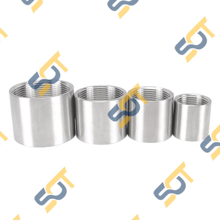 [INOX 304 BAO TEST] Khớp nối ren măng sông đều hai đầu ren trong dân dụng BSP hệ G - Inox 304