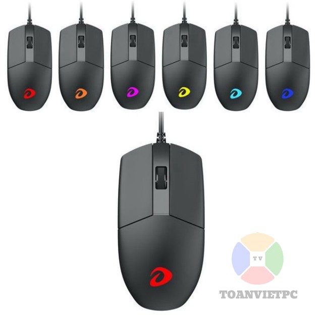 Chuột Vi Tính Văn Phòng Chơi Game sở hữu Dây Dareu LM130 có Led- Bảo Hành 24 Tháng