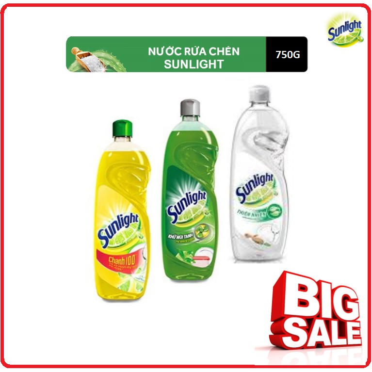 Nước Rửa Chén SUNLIGHT Chai 750g