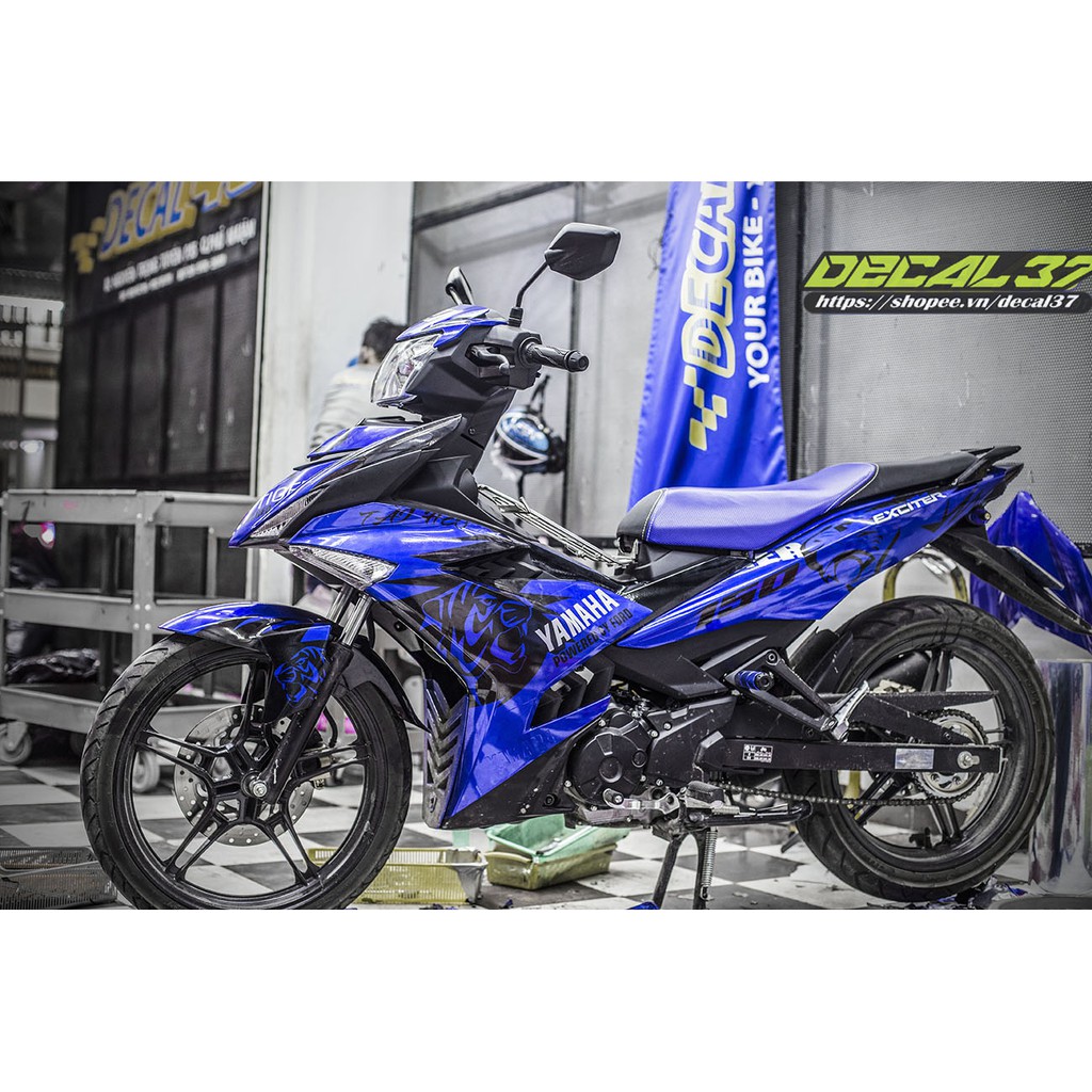 Tem Trùm Exciter 150 Tiger Xanh Đen