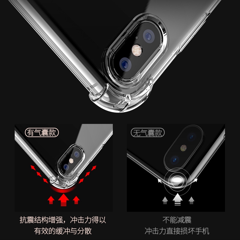 Ốp điện thoại nhựa dẻo trong suốt có khả năng chống sốc cho Xiaomi Redmi 5 Plus Note 4 5 4X Pro