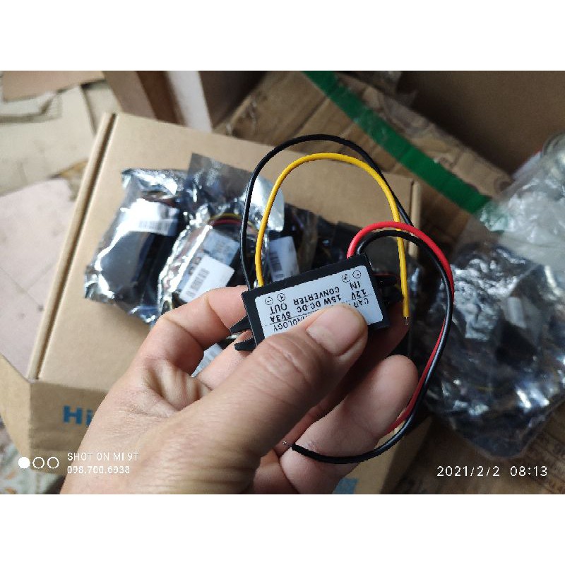 Thiết bị chuyển đổi nguồn 12V sang 5V cho camera