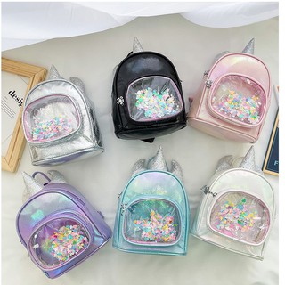 Balo 3 sừng ánh nhũ cho bé - p182
