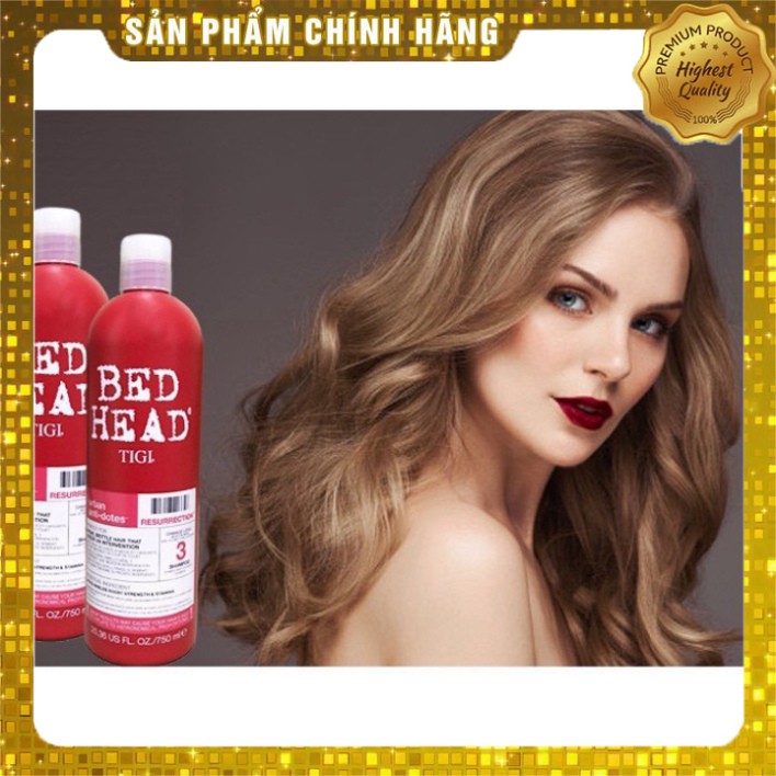 [Giá Sập Sàn] Bộ Dầu gội xả Tigi Bed Head Đỏ Phục Hồi Cấp Độ 3