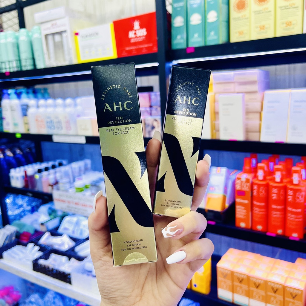 Kem Dưỡng Trắng, Chống Lão Hóa Cho Da Mặt &amp; Vùng Mắt AHC Phiên Bản Thứ 10th Ten Revolution Real Eye Cream For Face