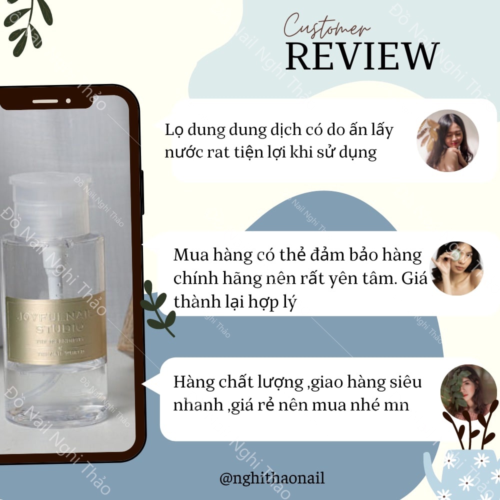 Lọ đựng dung dịch axeton JOFULNAIL