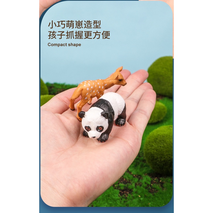 Bộ Đồ Chơi Mô Hình Động Vật Mini Bằng Pvc Dành Cho Trẻ Em
