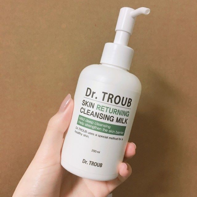 sữa tẩy trang dịu nhẹ sidmool dr troub skin returning cleansing milk