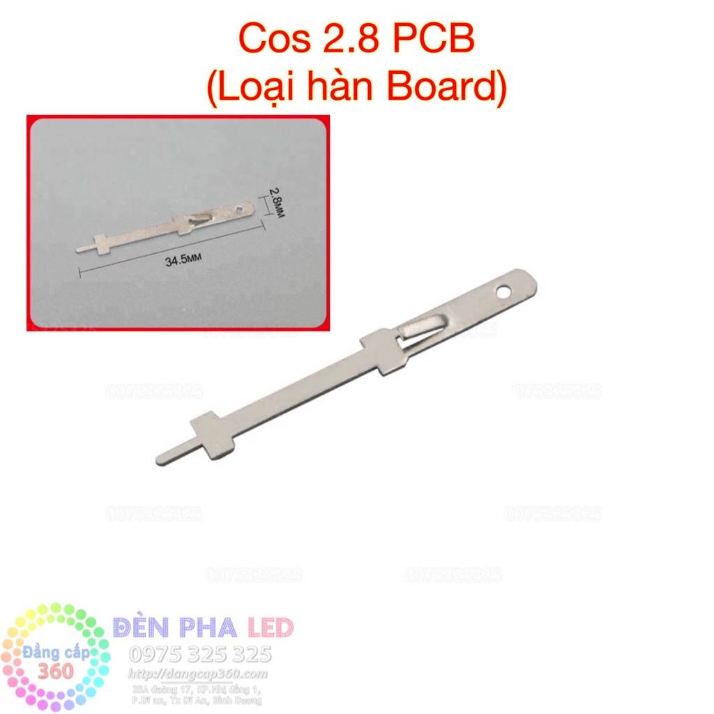 [500 đầu] cos 2.8 PCB, dùng để hàn bo mạch board linh kiện điện tử socket terminal Connector housing iiib HL at07 Seido