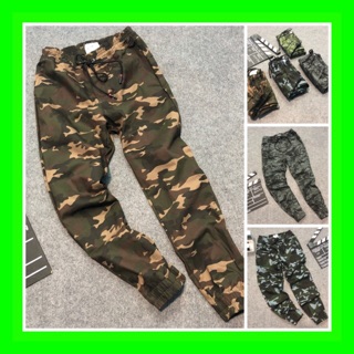 Quần Jogger lính (quần lính ống bo) cực hot chất liệu kaki co giãn bao đẹp bao chất