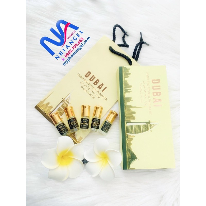 DUBAI 5 chai lăn nhỏ