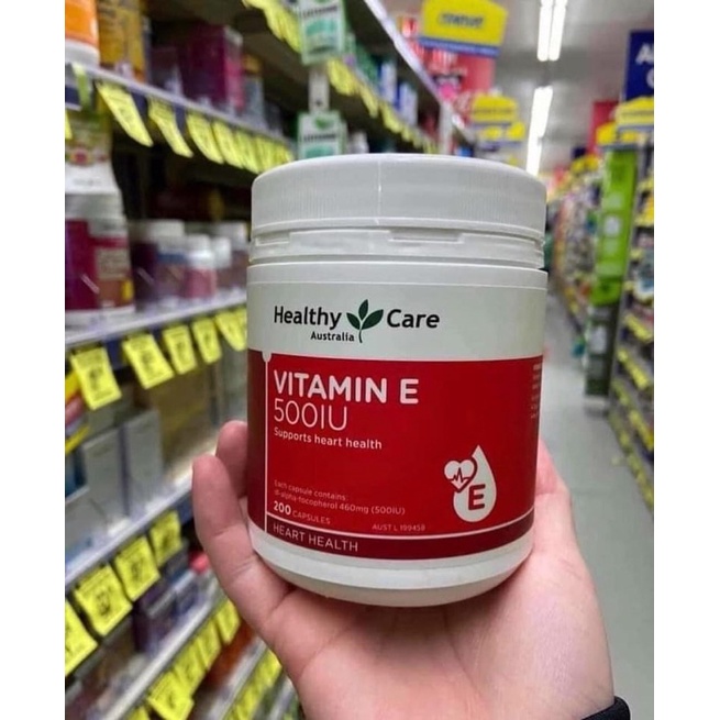 Viên uống Vitamin E 500IU Healthy Care Úc