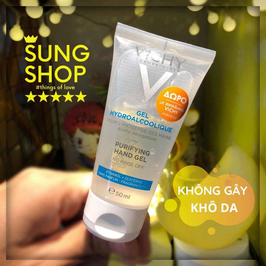 Gel rửa tay khô Vichy sạch khuẩn không gây khô da