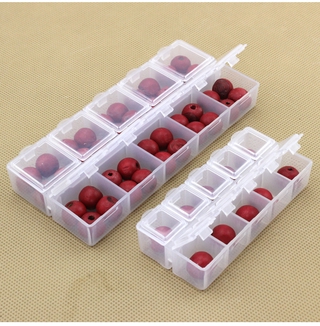 10 individual lattice plastic jewelry boxes